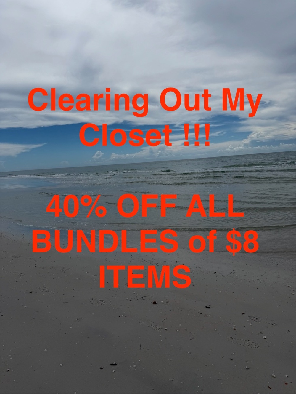 💰 BIG SALE !!!💰
🙀 clearing out entire closet
40% off all bundles of $8 items